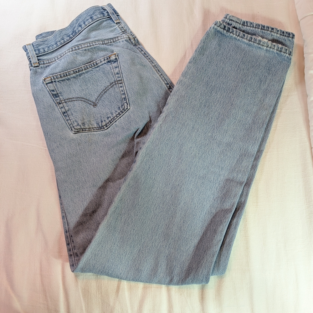 Levi's Sky Blue Straight Leg Women's Jeans